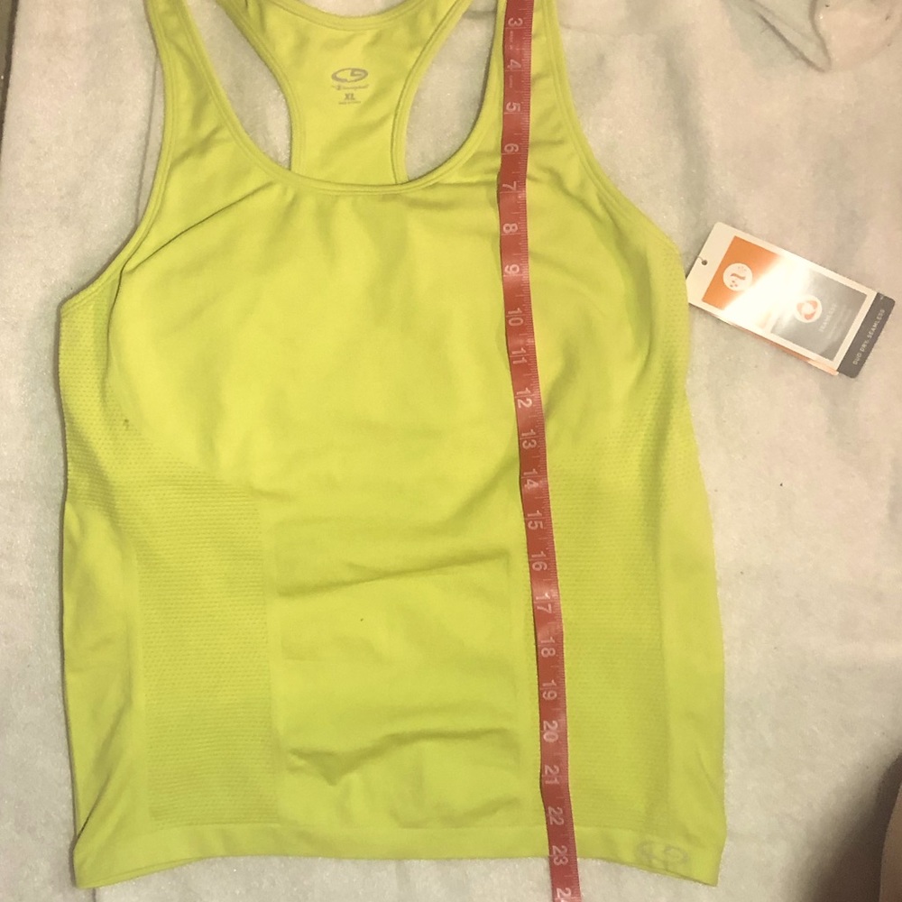 Champion Athletic NWT cool lime SZ XL built in bra - Picture 5 of 7